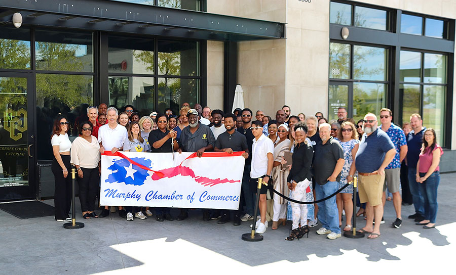 Ribbon cutting celebration for Creole Cowboy Catering